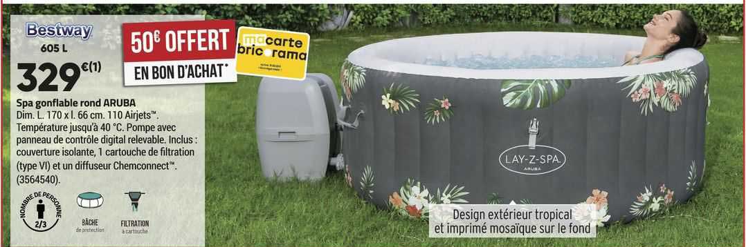 Spa Gonflable Rond Aruba Bestway