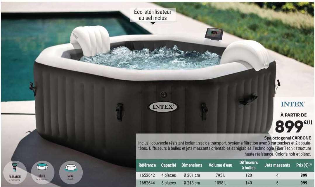 Spa Octogonal Carbone Intex