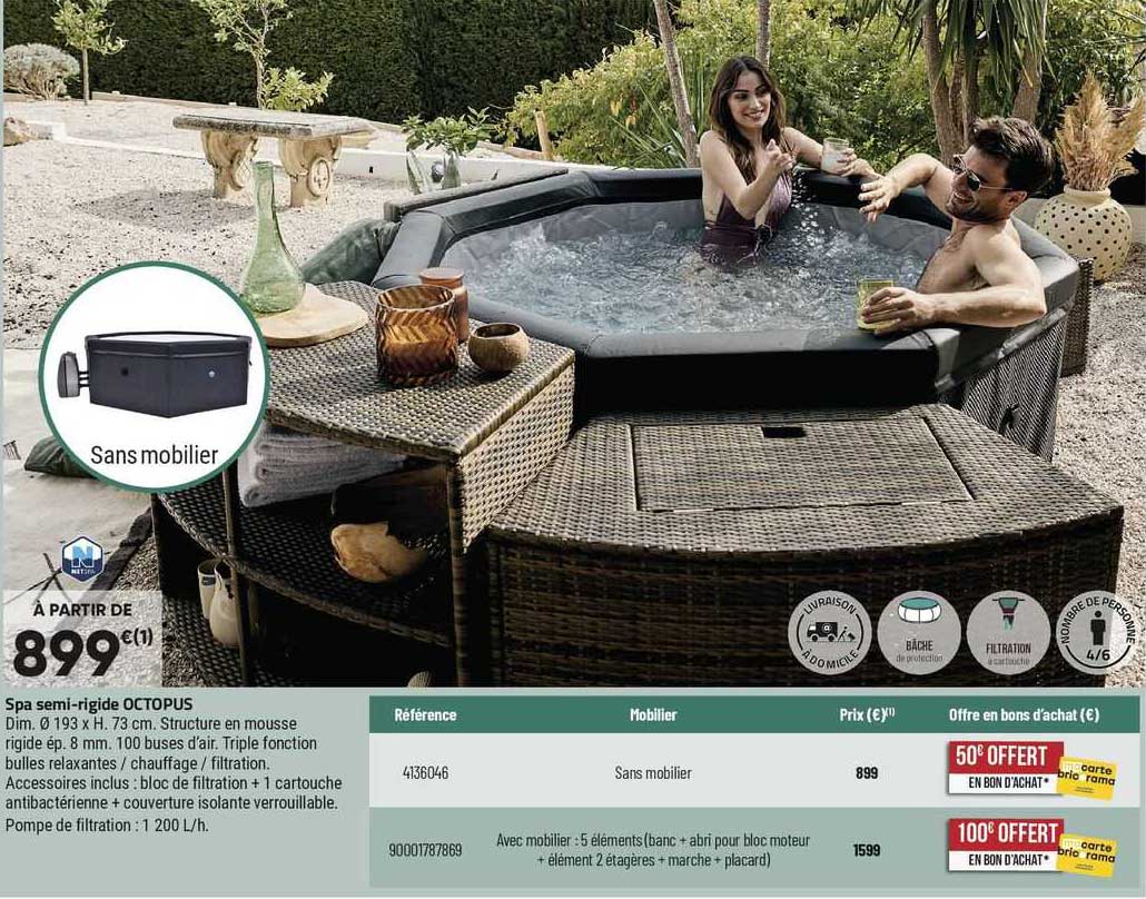 spa semi-rigide ocotpus