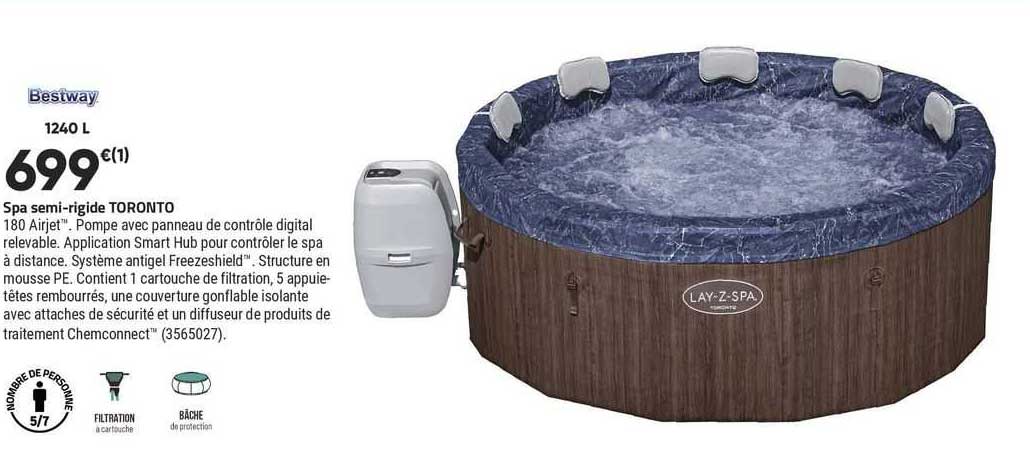 spa semi-rigide toronto bestway