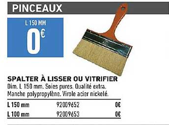 spalter à lisser ou vitrifier