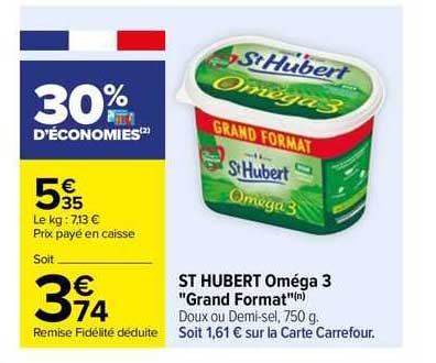 st hubert oméga 3 "grand format"