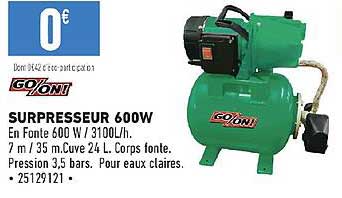 surpresseur 600w go/on!