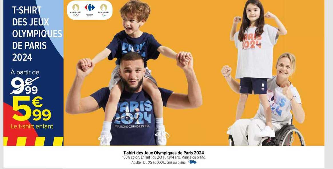 t-shirt des jeux olympiques de paris 2024