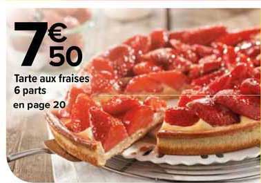 Tarte Aux Fraises 6 Parts