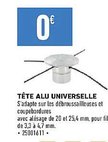 Tête Alu Universelle