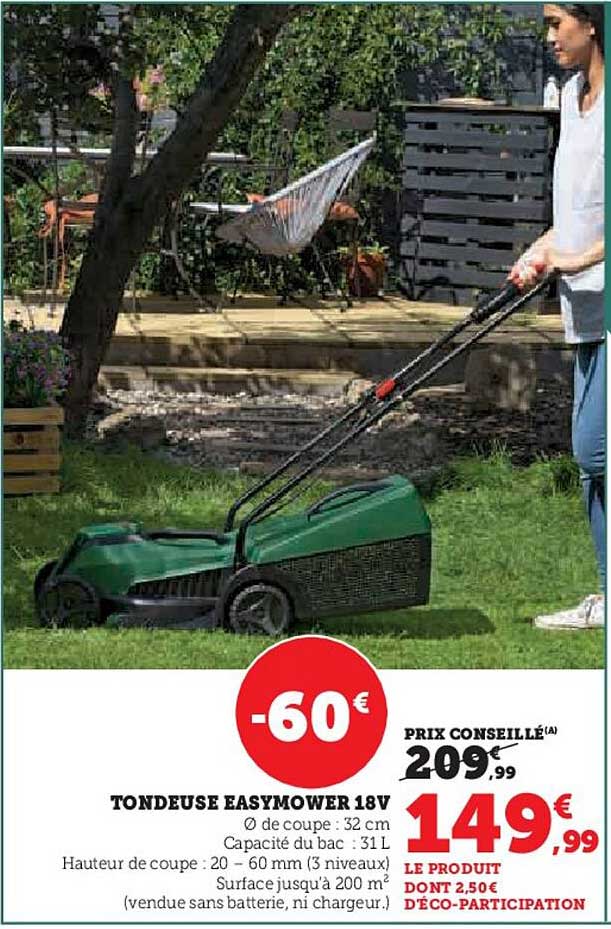 Tondeuse Easymower 18v