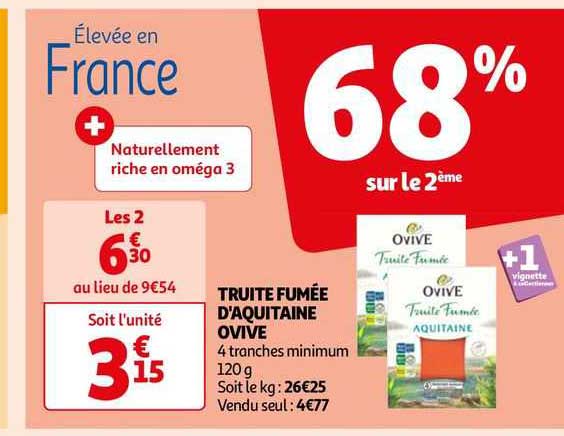 truite fumée d'aquitaine ovive