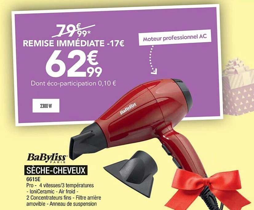 babyliss paris sèche-cheveux
