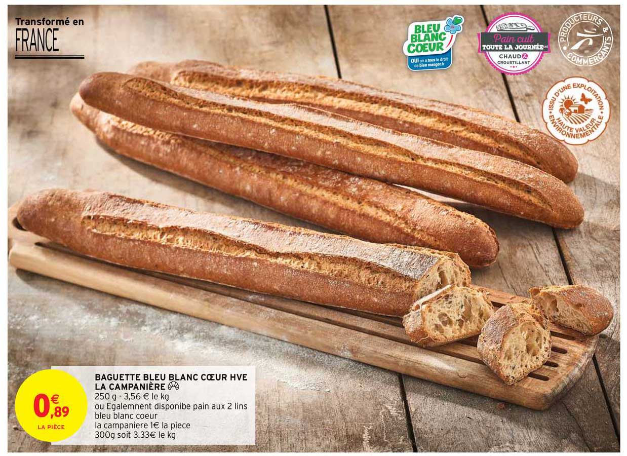 baguette bleu blanc coeur hve la campaniére