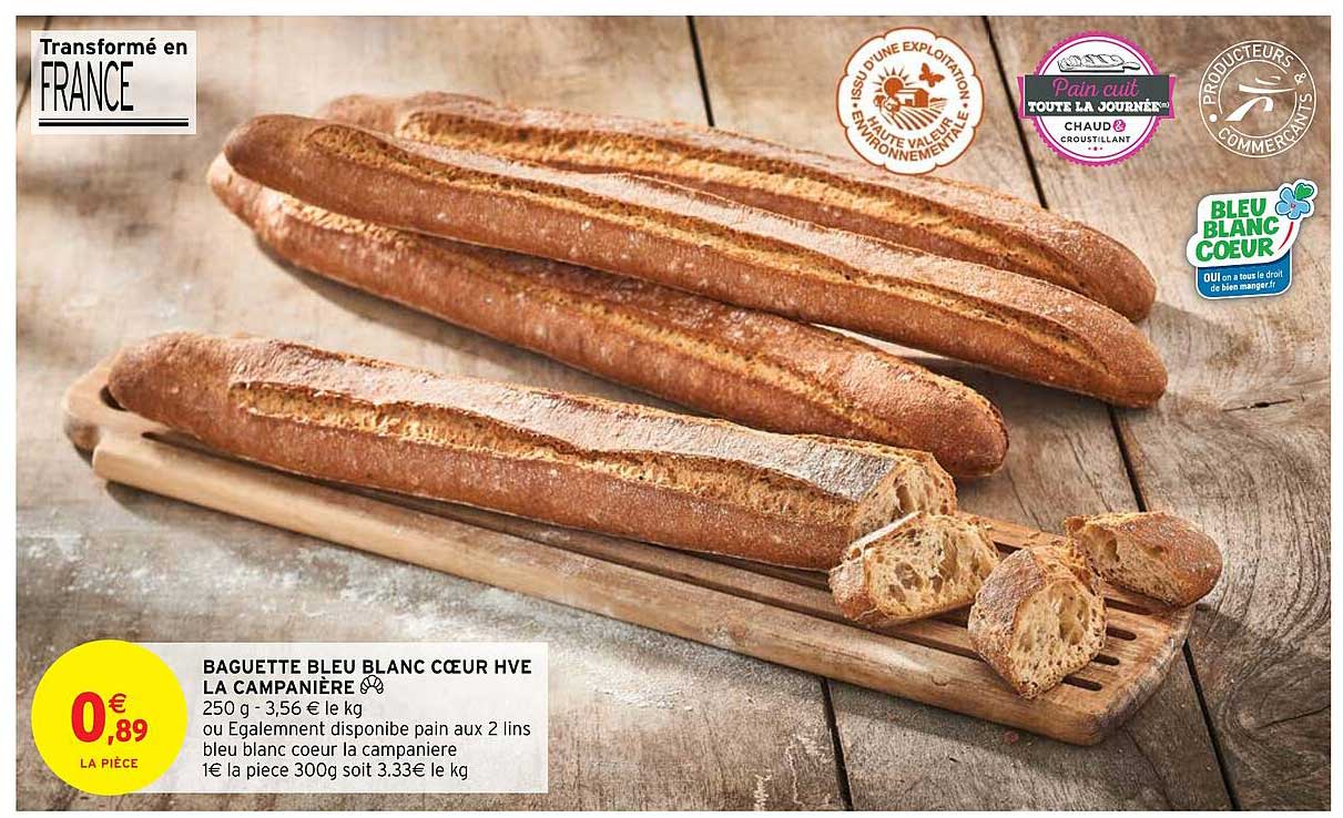 baguette bleu blanc cœur hve la campanière