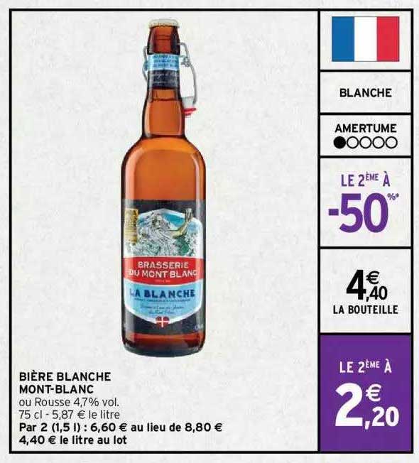 bière blanche mont-blanc