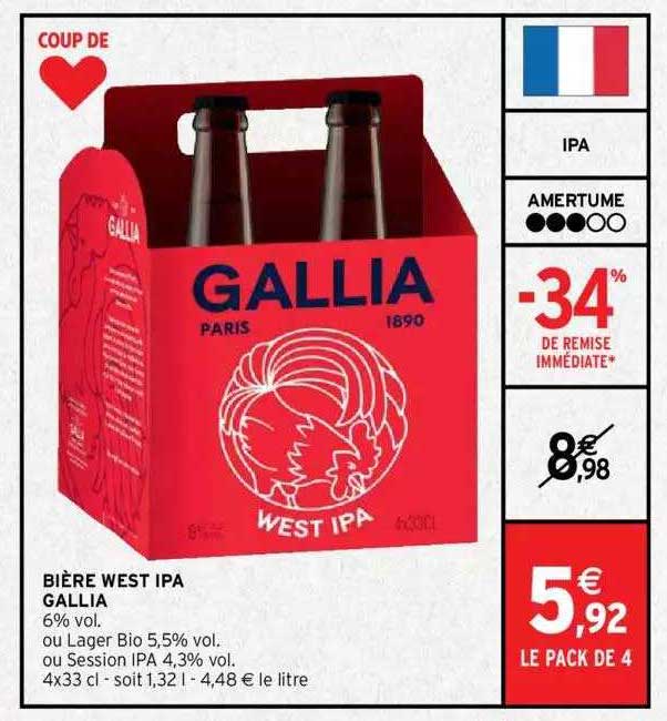 bière west ipa gallia
