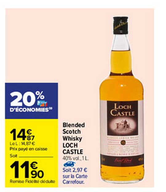 blended scotch whisky loch castle