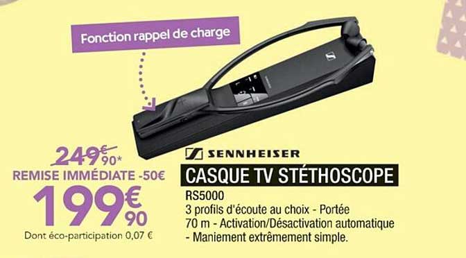 casque tv stéthoscope sennheiser