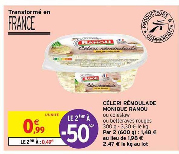 céleri rémoulade monique ranou le 2ème à -50%
