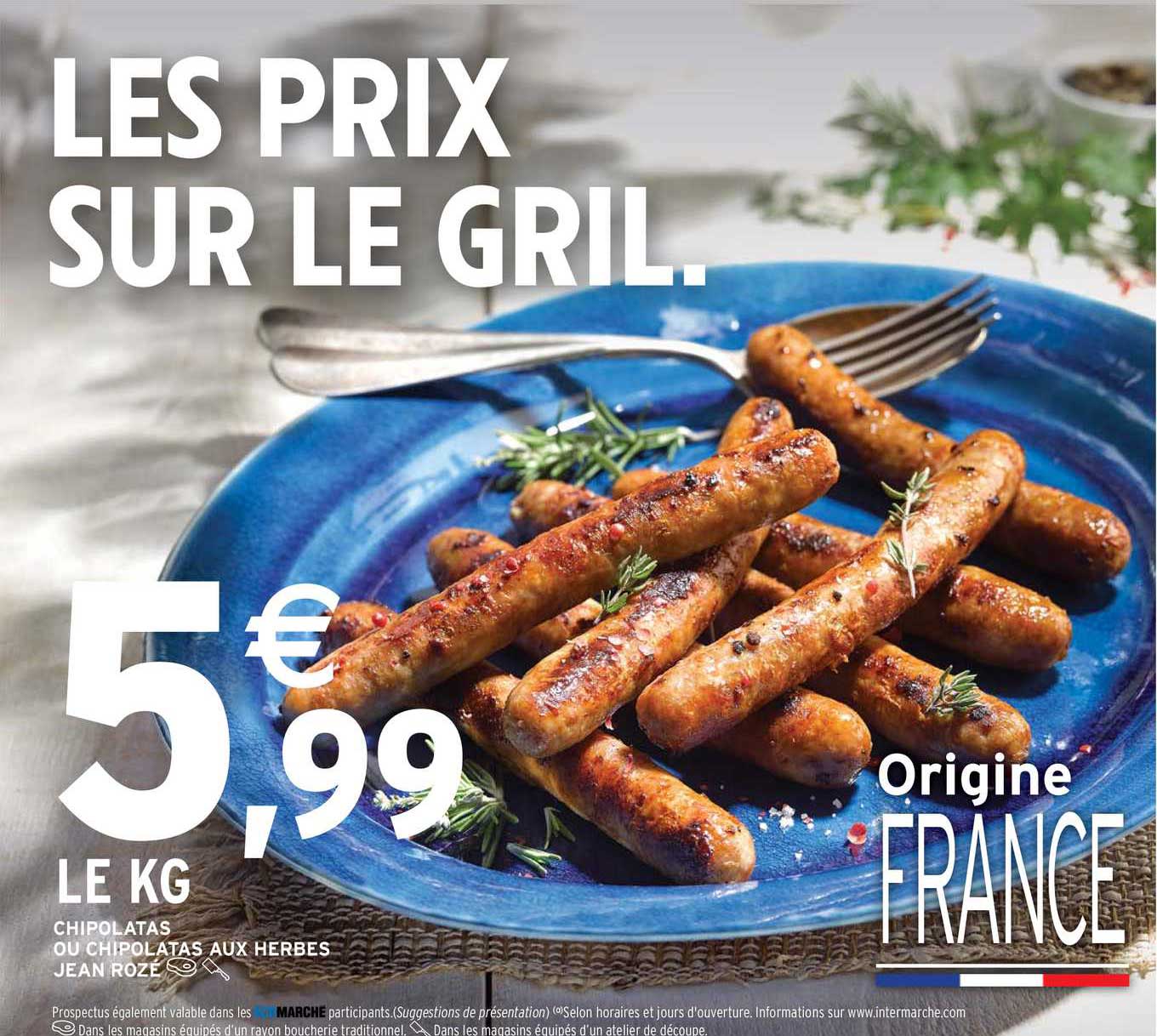 chipolatas ou chipolatas aux herbes jean rozé