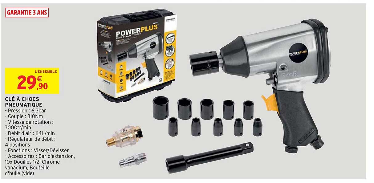 clé à chocs pneumatique