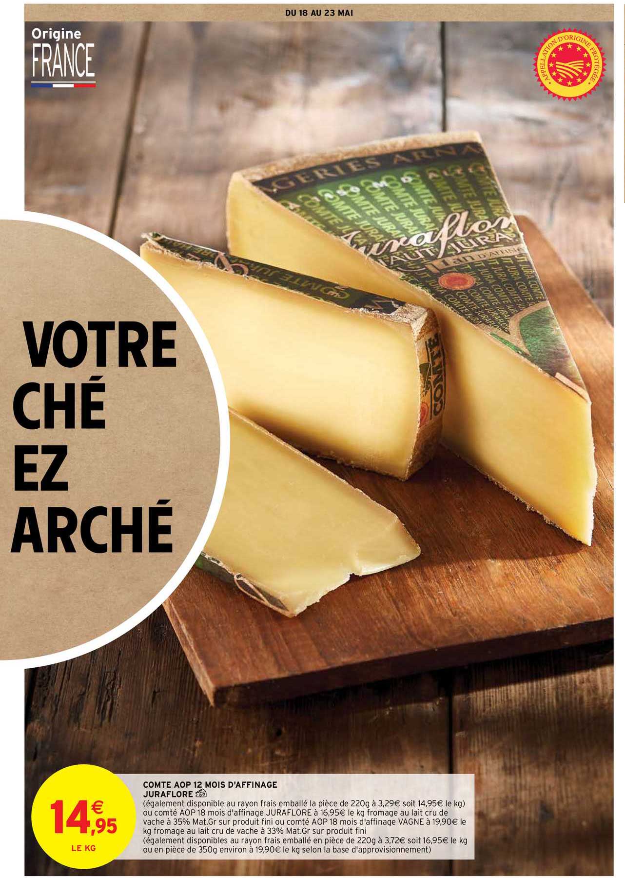 Comte Aop 12 Mois D'affinage Juraflore