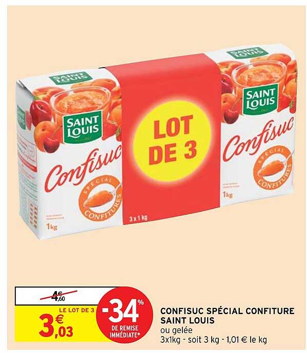 Confisuc Spécial Confiture Saint Louis -34% De Remise Immédiate