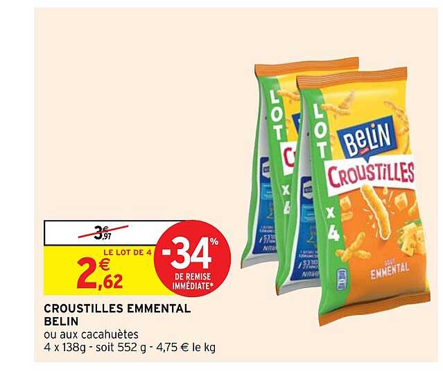 Croustilles Emmental Belin -34% De Remise Immédiate