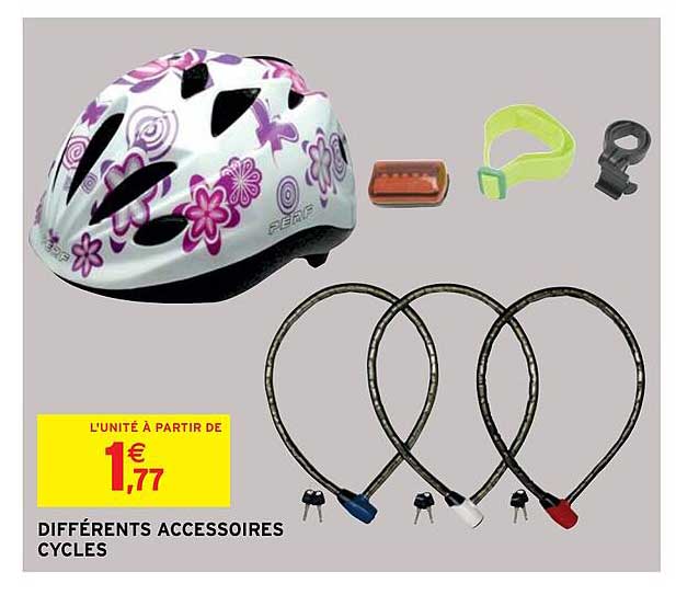 différents accessoires cycles