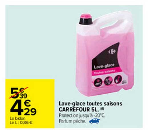 lave-glace toutes saisons carrefour 5l