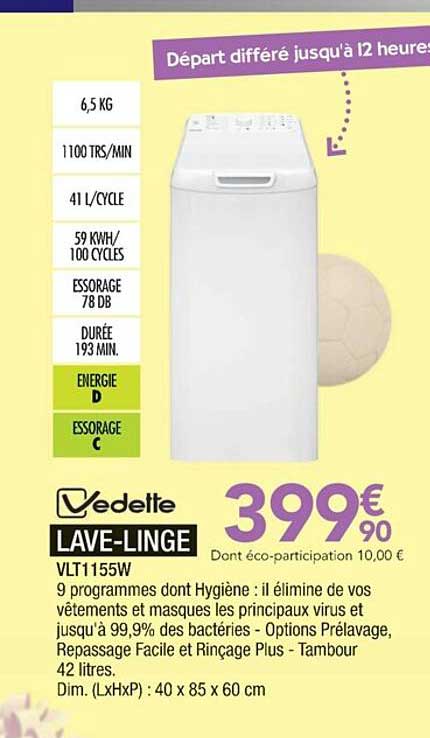 lave-linge vedette
