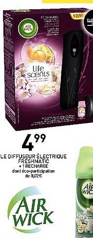 le diffuseur électrique freshmatic air wick