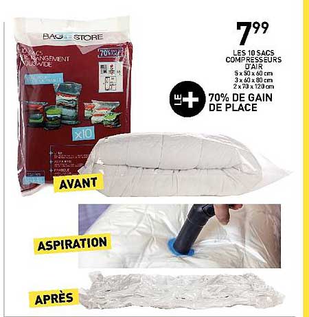 les 10 sacs compresseurs d'air