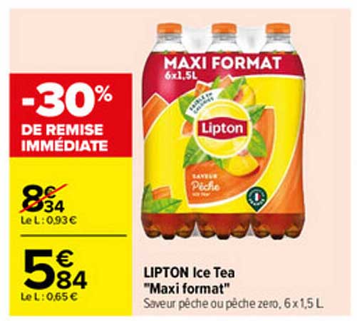 lipton ice tea "maxi format"