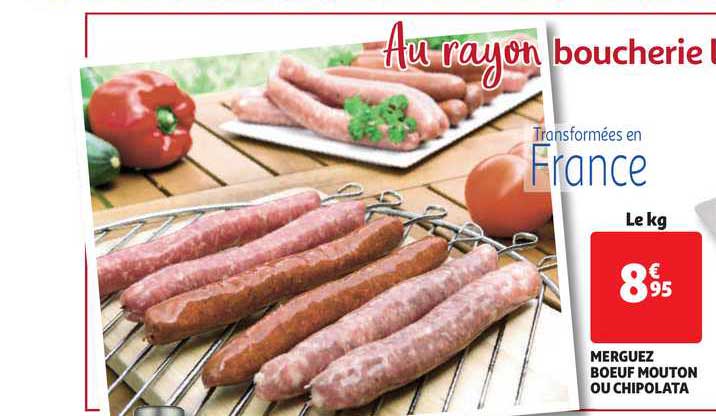 Merguez Boeuf Mouton Ou Chipolata