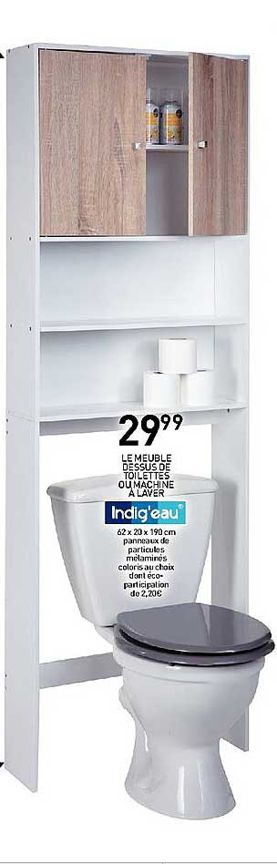 meuble dessus de toilette ou machine à laver