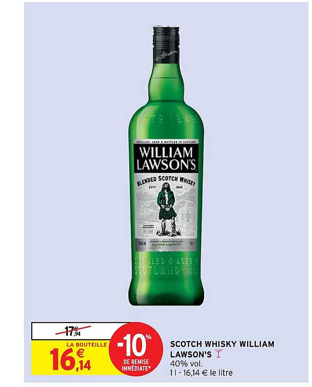 scotch whisky william lawson's