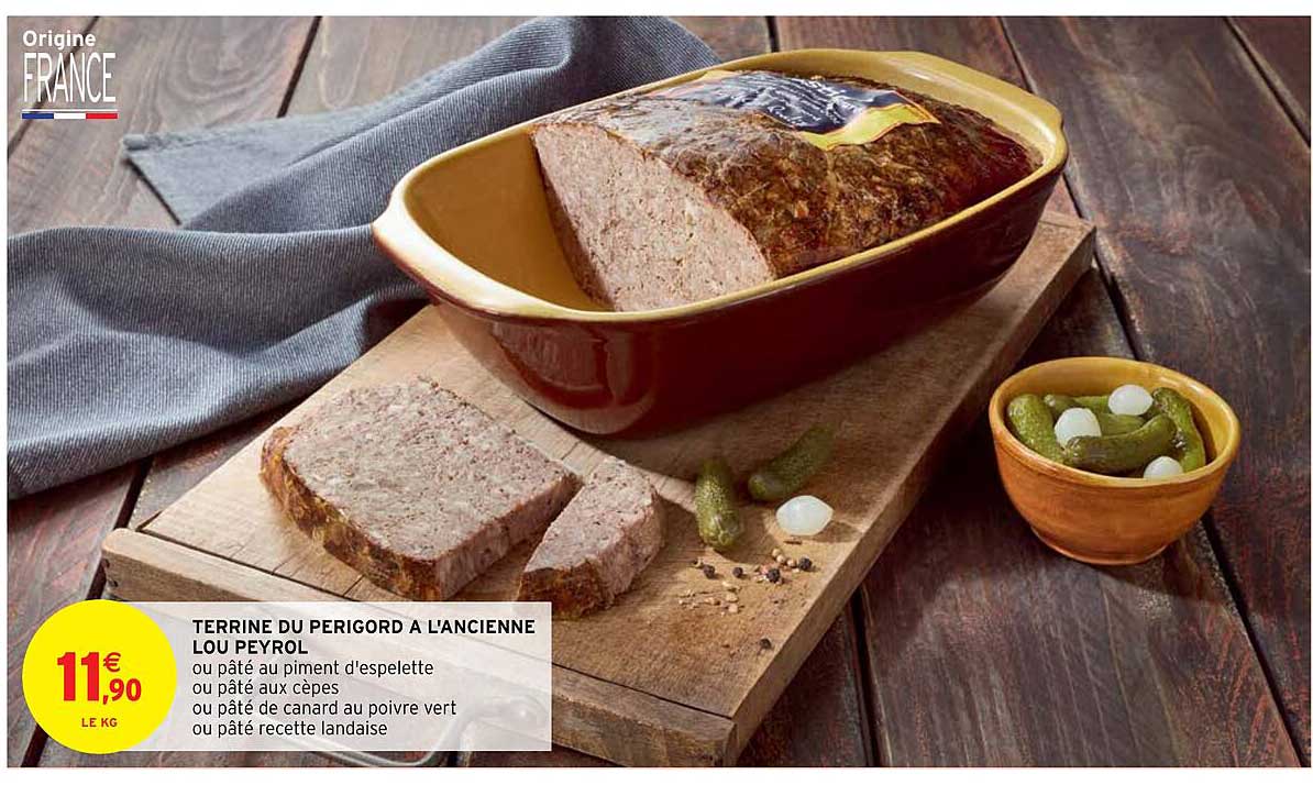 terrine du perigord à l'ancienne lou peyrol