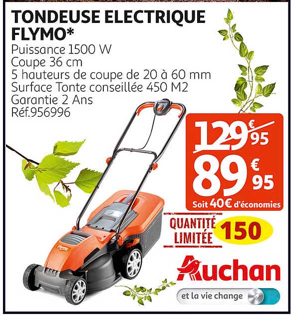 tondeuse électrique flymo