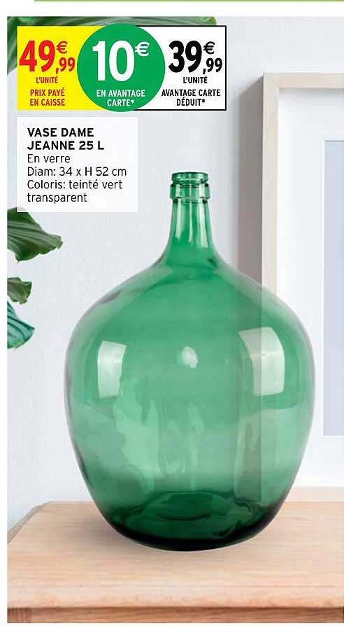 vase dame jeanne 25 l