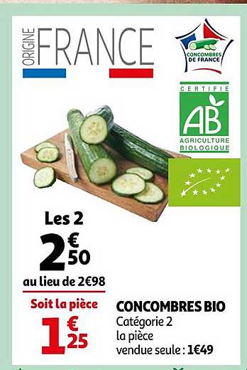 Concombres Bio
