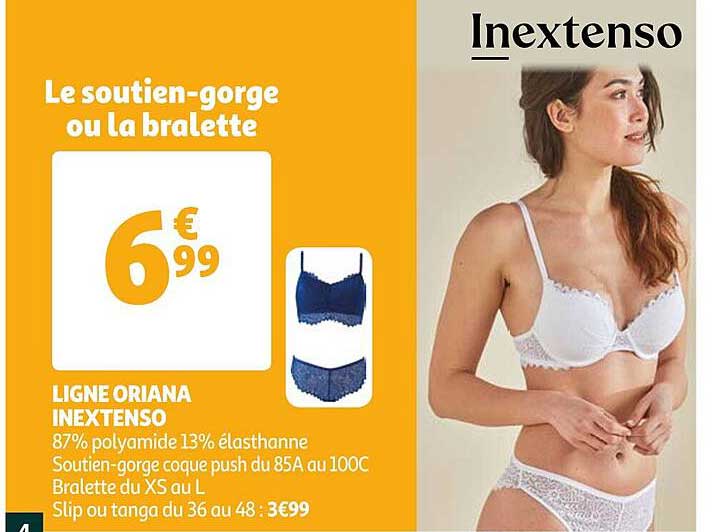 Ligne Oriana Inextenso : Le Soutien-gorge Ou La Bralette