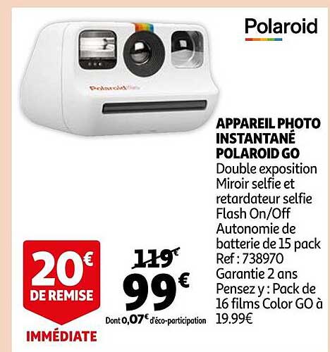 Appareil Photo Instantané Polaroid Go
