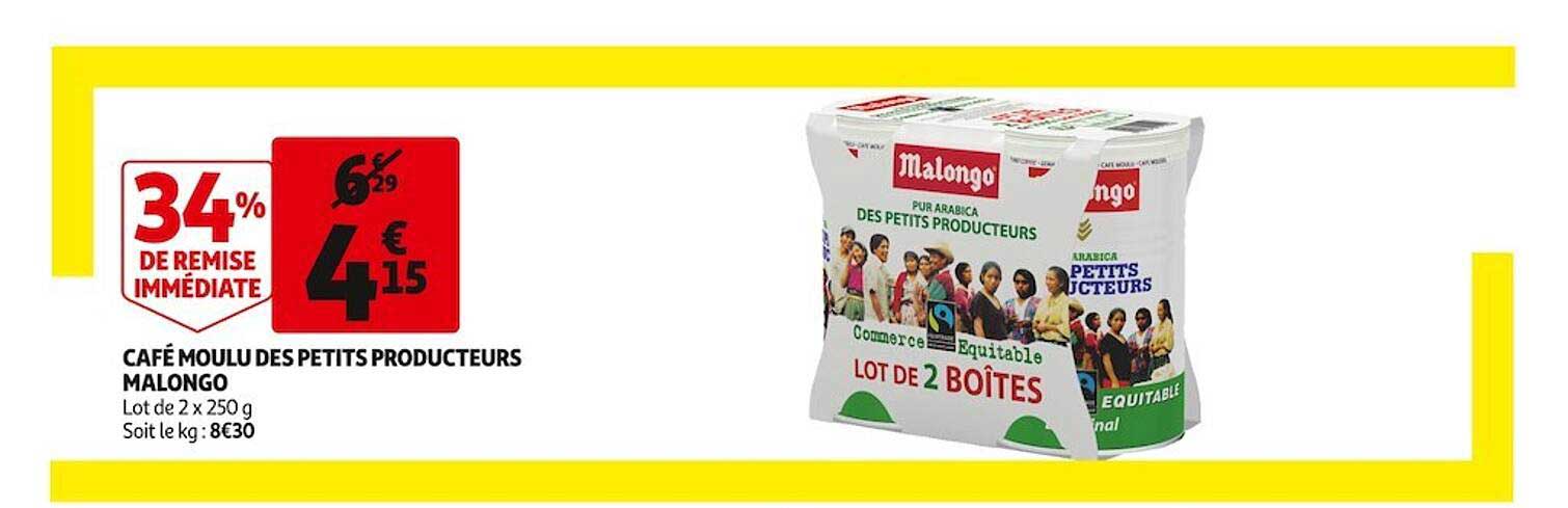 Café Moulu Des Petits Producteurs Malongo