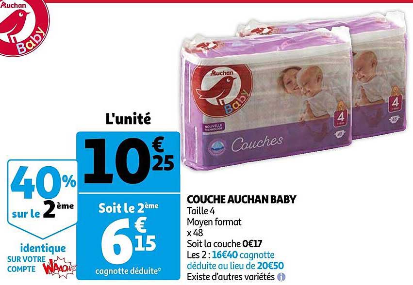 Couche Auchan Baby