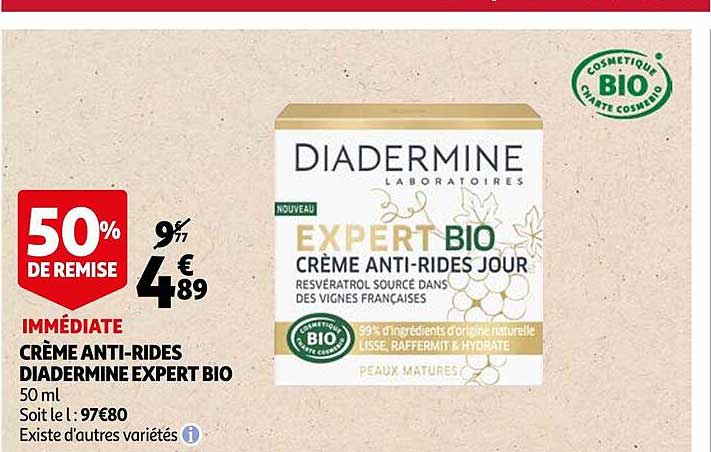 Crème Anti-rides Diadermine Expert Bio