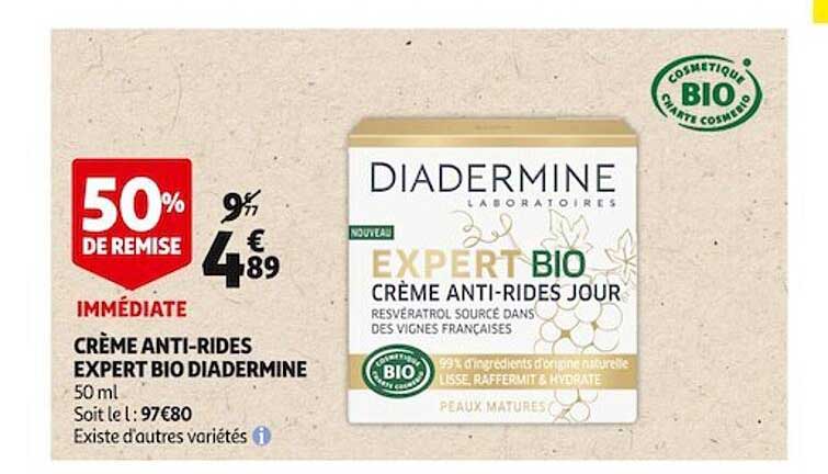 crème anti-rides expert diadermine