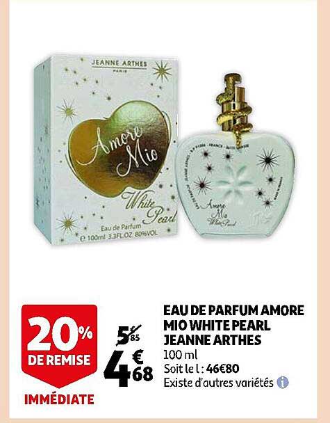 eau de parfum amore mio white pearl jeanne arthes