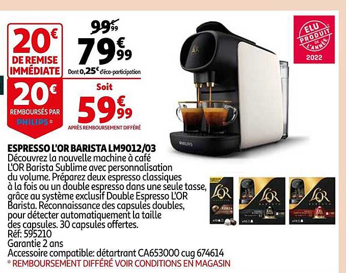 Espresso L'or Barista Lm3012-03