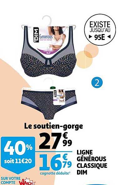 ligne générous classique dim : le soutien-gorge