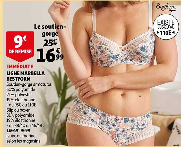 ligne marbella bestform : le soutien-gorge