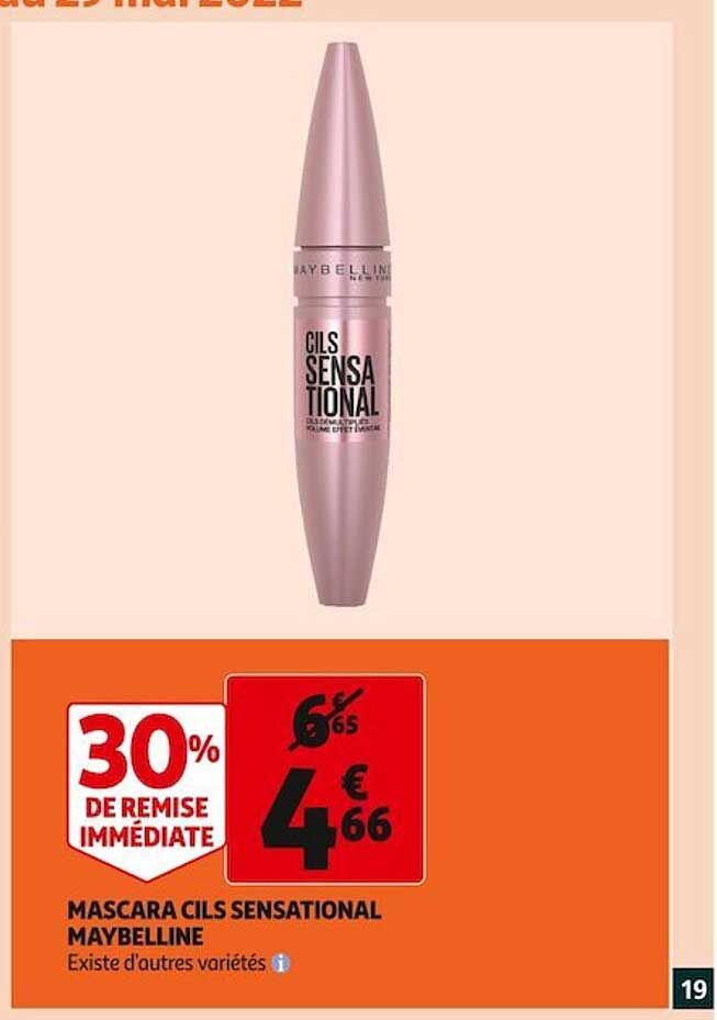 mascara cils sensational maybelline