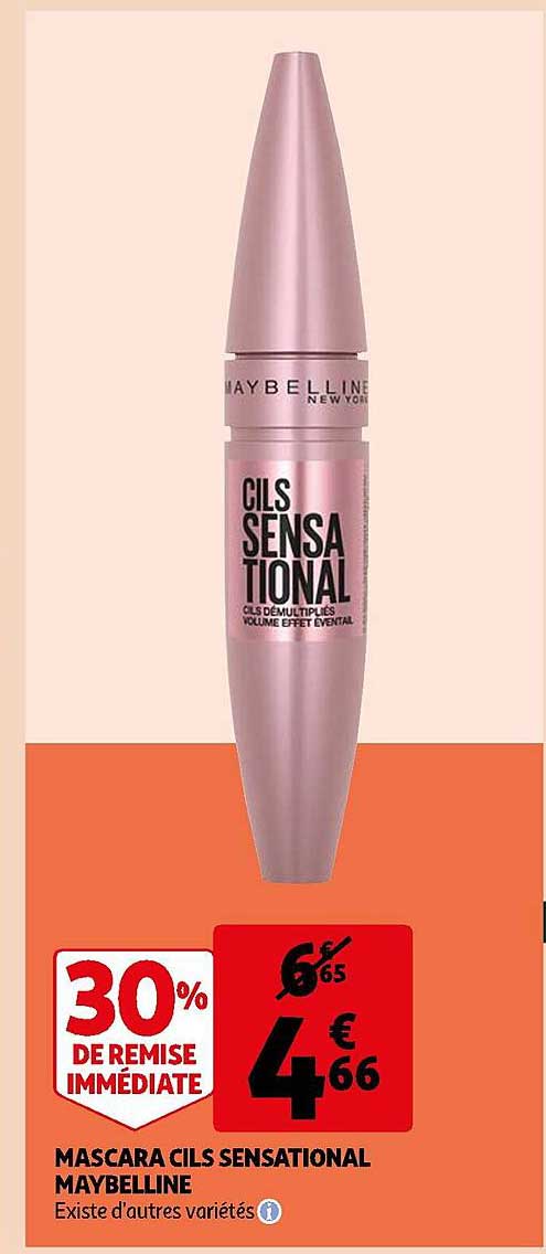 mascara cils sensational maybelline